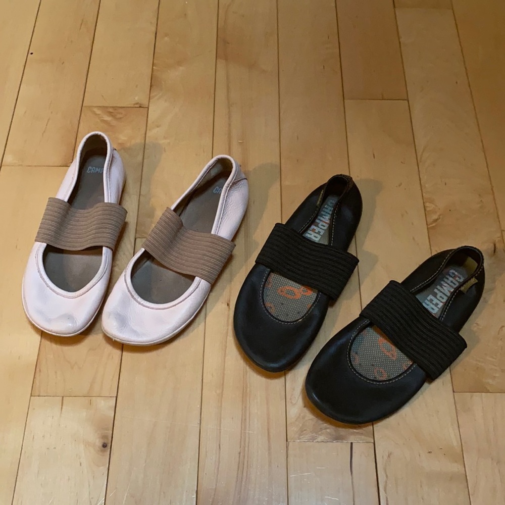 Camper Right Ballerina Ballet Flats Shoes 2 Pairs